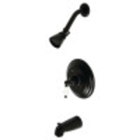 Thumbnail for Kingston Brass KB3630PL Restoration Tub and Shower Faucet, Matte Black - BNGBath