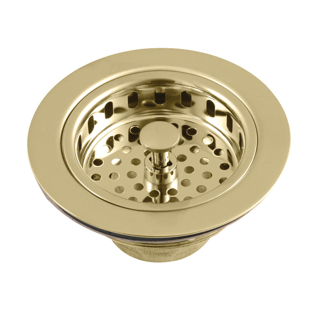 Kingston Brass KBS1007 Heavy Duty Kitchen Sink Waste Basket, Brushed Brass - BNGBath