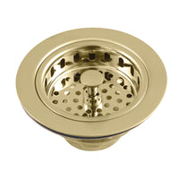 Thumbnail for Kingston Brass KBS1007 Heavy Duty Kitchen Sink Waste Basket, Brushed Brass - BNGBath