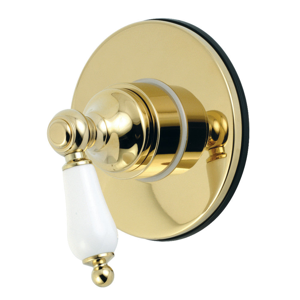 Kingston Brass KS3032PL 3-Way Diverter Valve with Trim Kit, Polished Brass - BNGBath