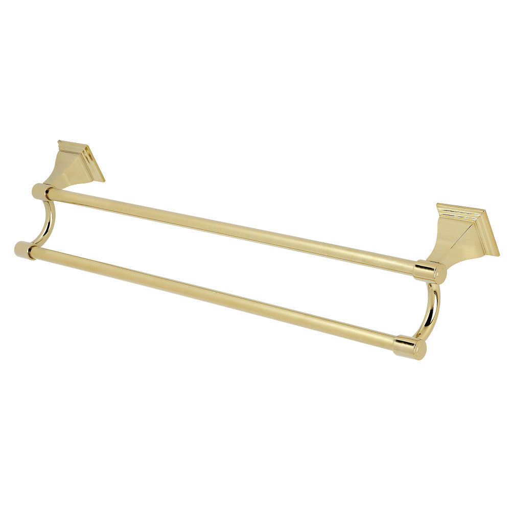 Kingston Brass BAH6123PB Monarch 24-Inch Dual Towel Bar, Polished Brass - BNGBath