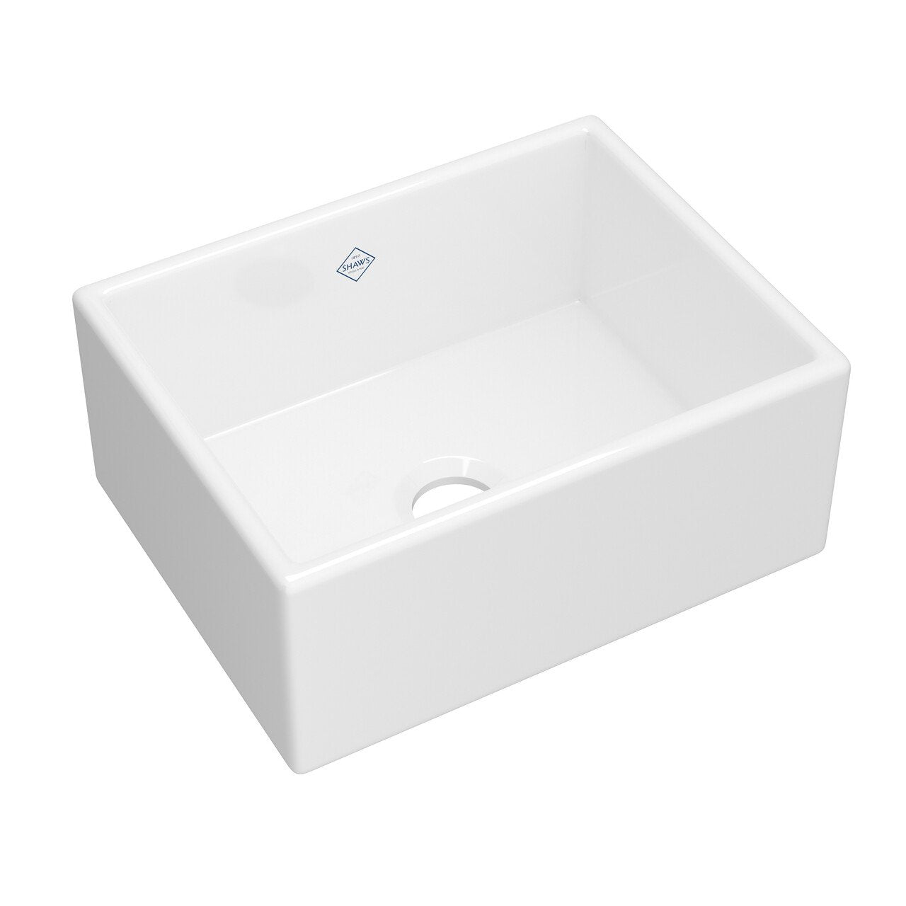 Shaws Classic Shaker Single Bowl Farmhouse Apron Front Fireclay Kitchen Sink - BNGBath