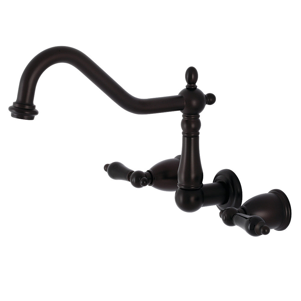 Kingston Brass KS1285PKL Duchess Wall Mount Kitchen Faucet, Oil Rubbed Bronze - BNGBath