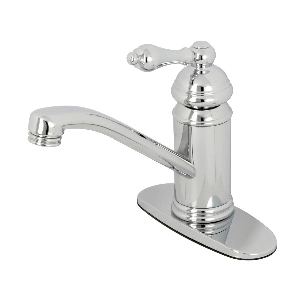 Kingston Brass KS3401AL Vintage Single-Handle Bathroom Faucet with Push Pop-Up, Polished Chrome - BNGBath