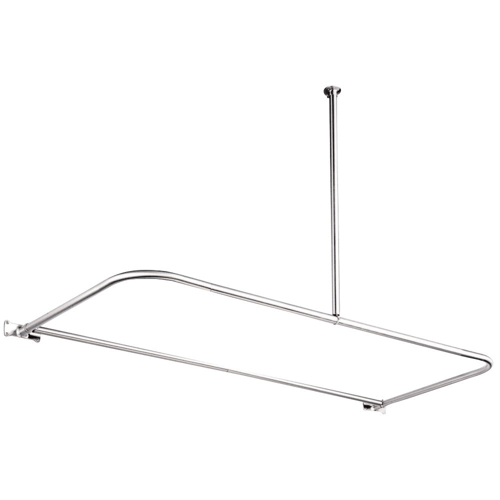 Kingston Brass CC3131 D-Type Shower Rod, Polished Chrome - BNGBath