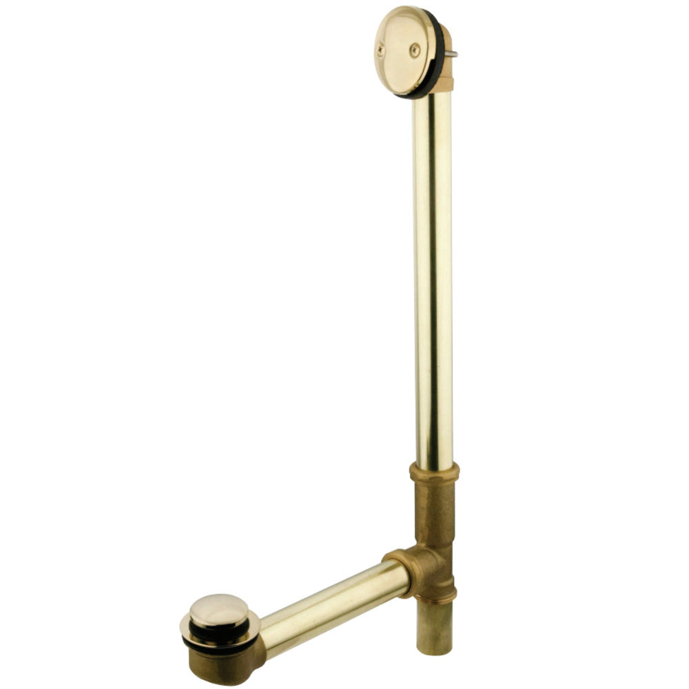 Kingston Brass DTT2202 Tip-Toe Bath Tub Drain with Overflow, Polished Brass - BNGBath