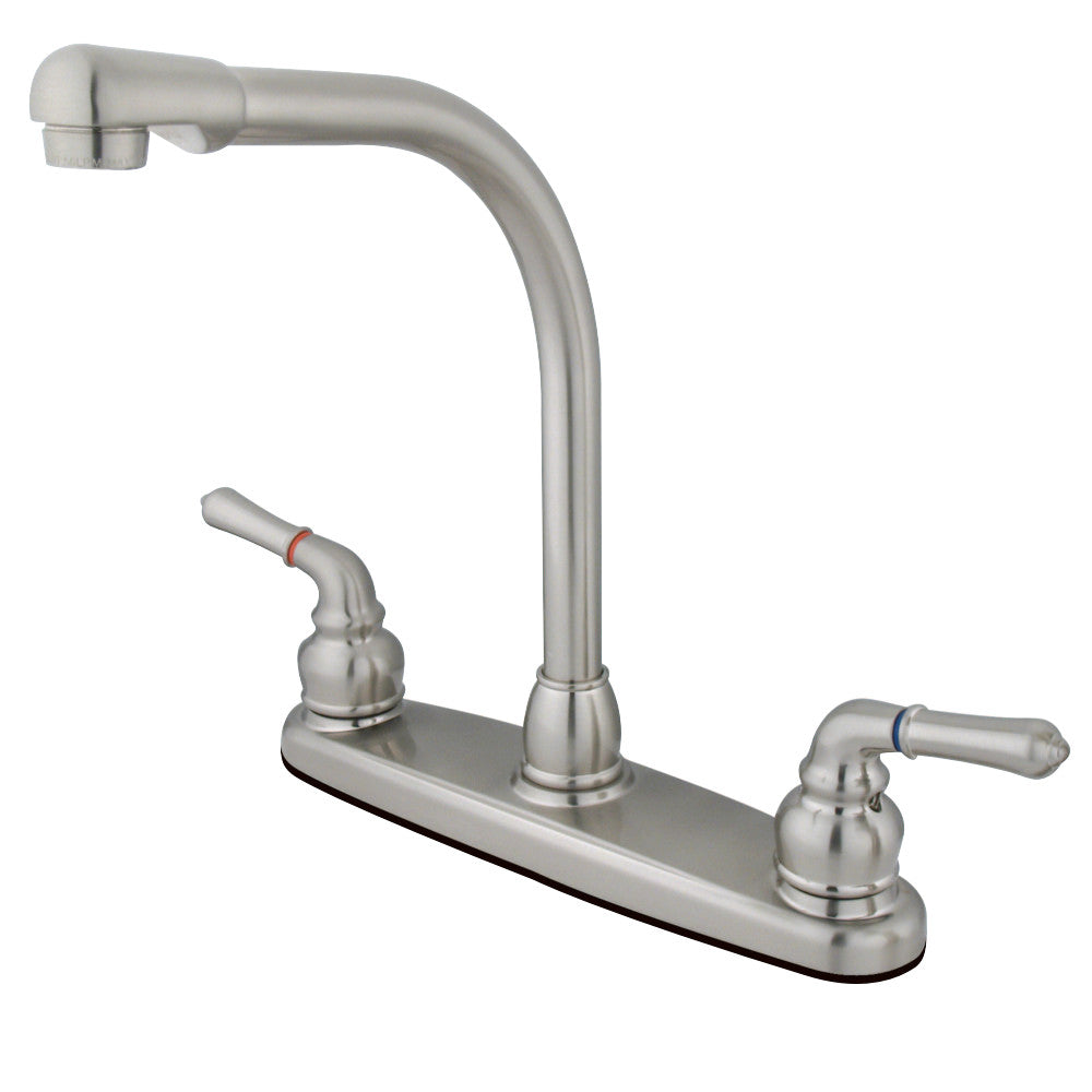 Kingston Brass GKB758LS Magellan Centerset Kitchen Faucet, Brushed Nickel - BNGBath