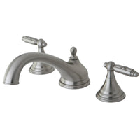 Thumbnail for Kingston Brass KS5538GL Georgian Roman Tub Faucet, Brushed Nickel - BNGBath