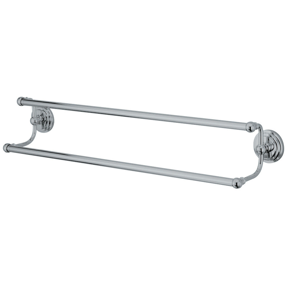 Kingston Brass BA271318C Milano 18" Dual Towel Bar, Polished Chrome - BNGBath