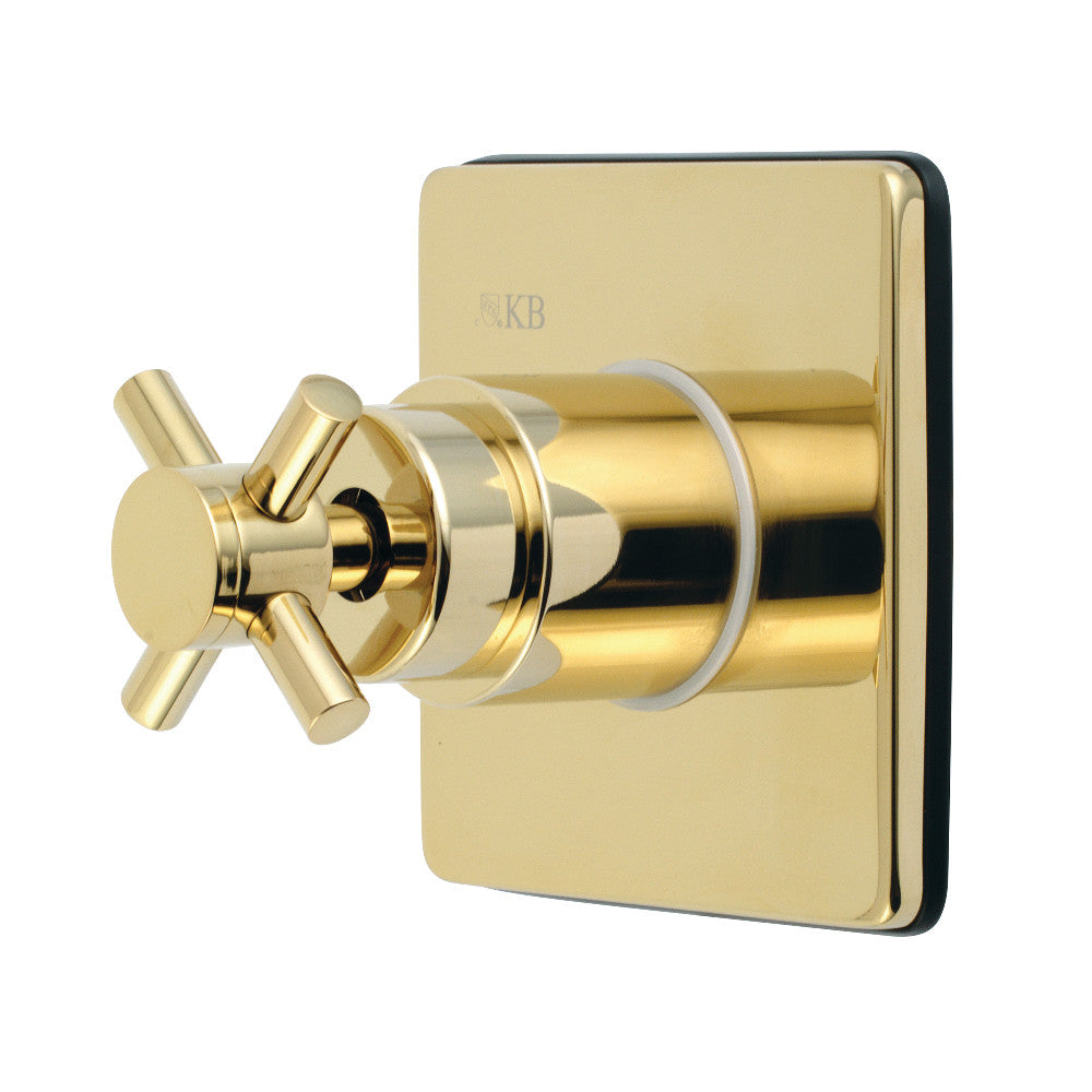 Kingston Brass KS3042DX Concord 3-Way Diverter Valve with Trim Kit, Polished Brass - BNGBath