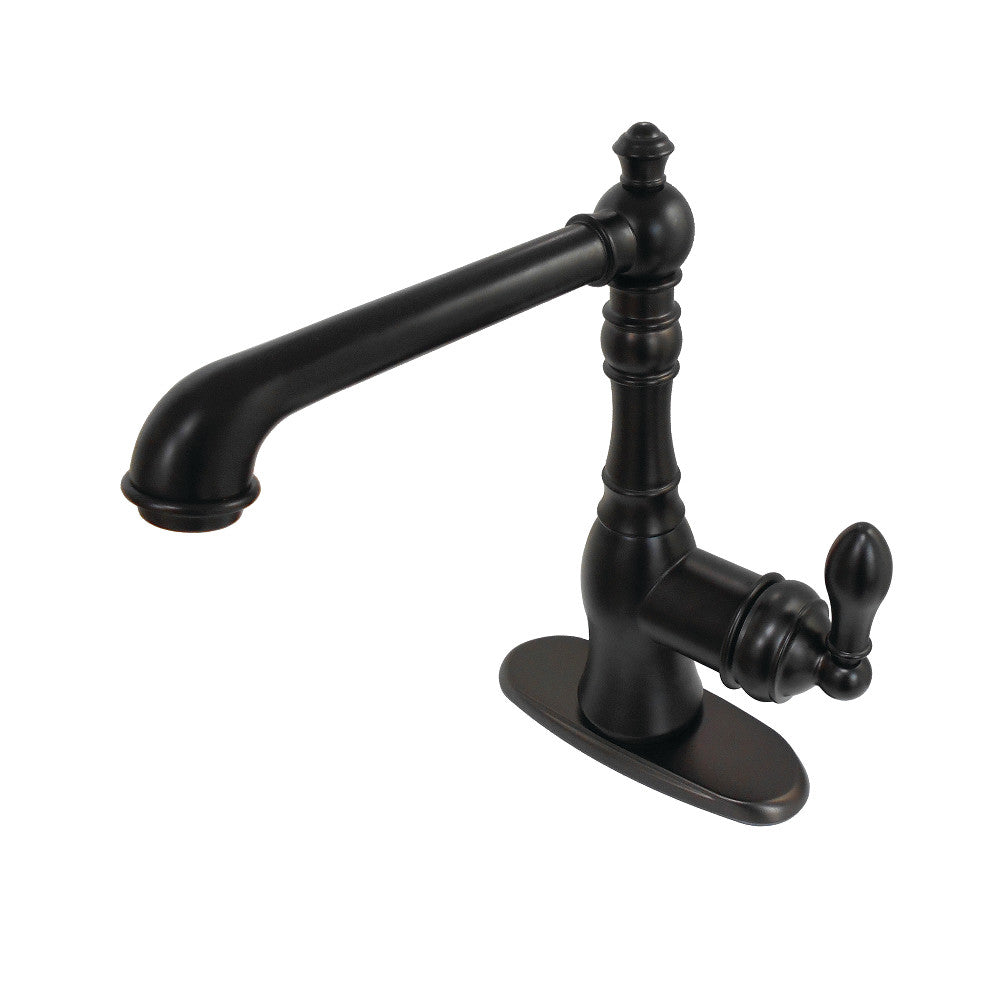 Fauceture FSY7205ACL American Classic Single-Handle Bathroom Faucet with Push Pop-Up and Cover Plate, Oil Rubbed Bronze - BNGBath