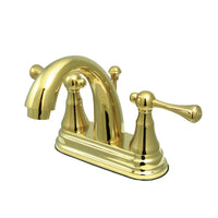 Thumbnail for Kingston Brass KS7612BL 4 in. Centerset Bathroom Faucet, Polished Brass - BNGBath