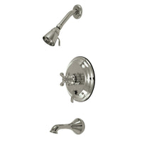 Thumbnail for Kingston Brass KB36380AX Restoration Tub & Shower Faucet, Brushed Nickel - BNGBath