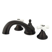 Thumbnail for Kingston Brass KS5535PX Vintage Roman Tub Faucet, Oil Rubbed Bronze - BNGBath