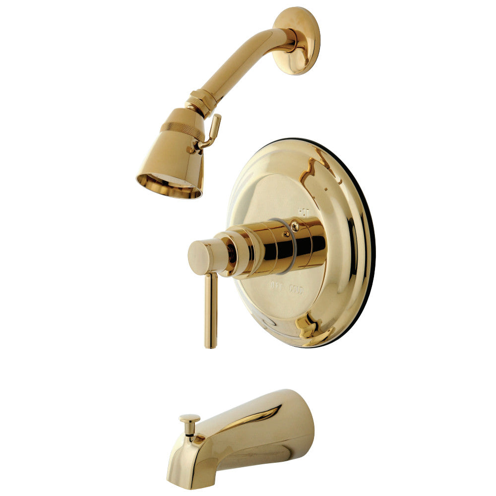 Kingston Brass KB2632DL Concord Tub & Shower Faucet, Polished Brass - BNGBath