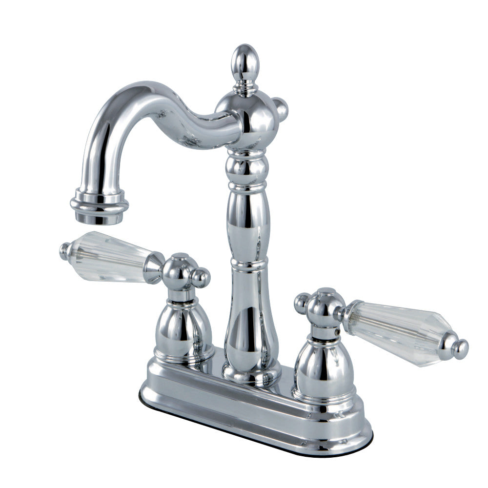 Kingston Brass KB1491WLL Wilshire Two-Handle Bar Faucet, Polished Chrome - BNGBath