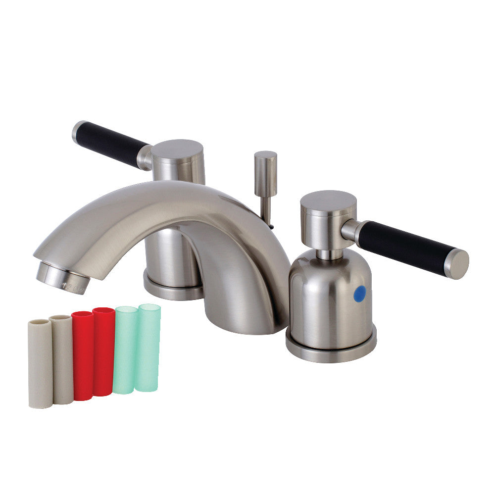 Kingston Brass KB8958DKL Mini-Widespread Bathroom Faucet, Brushed Nickel - BNGBath