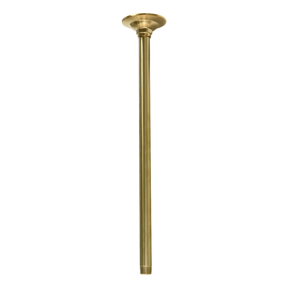 Kingston Brass K217A7 Trimscape 17" Rain Drop Shower Arm, Brushed Brass - BNGBath