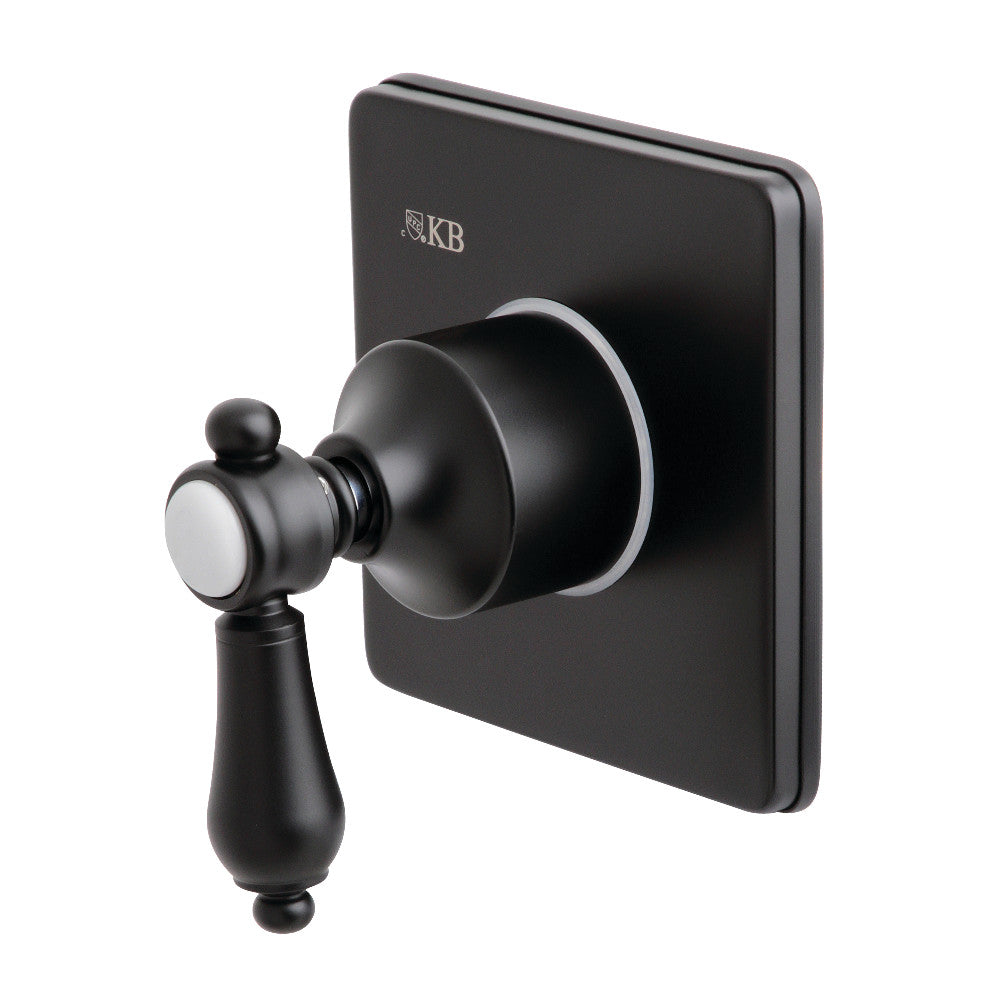 Kingston Brass KS3040BAL Heirloom 3-Way Diverter Valve with Trim Kit, Matte Black - BNGBath