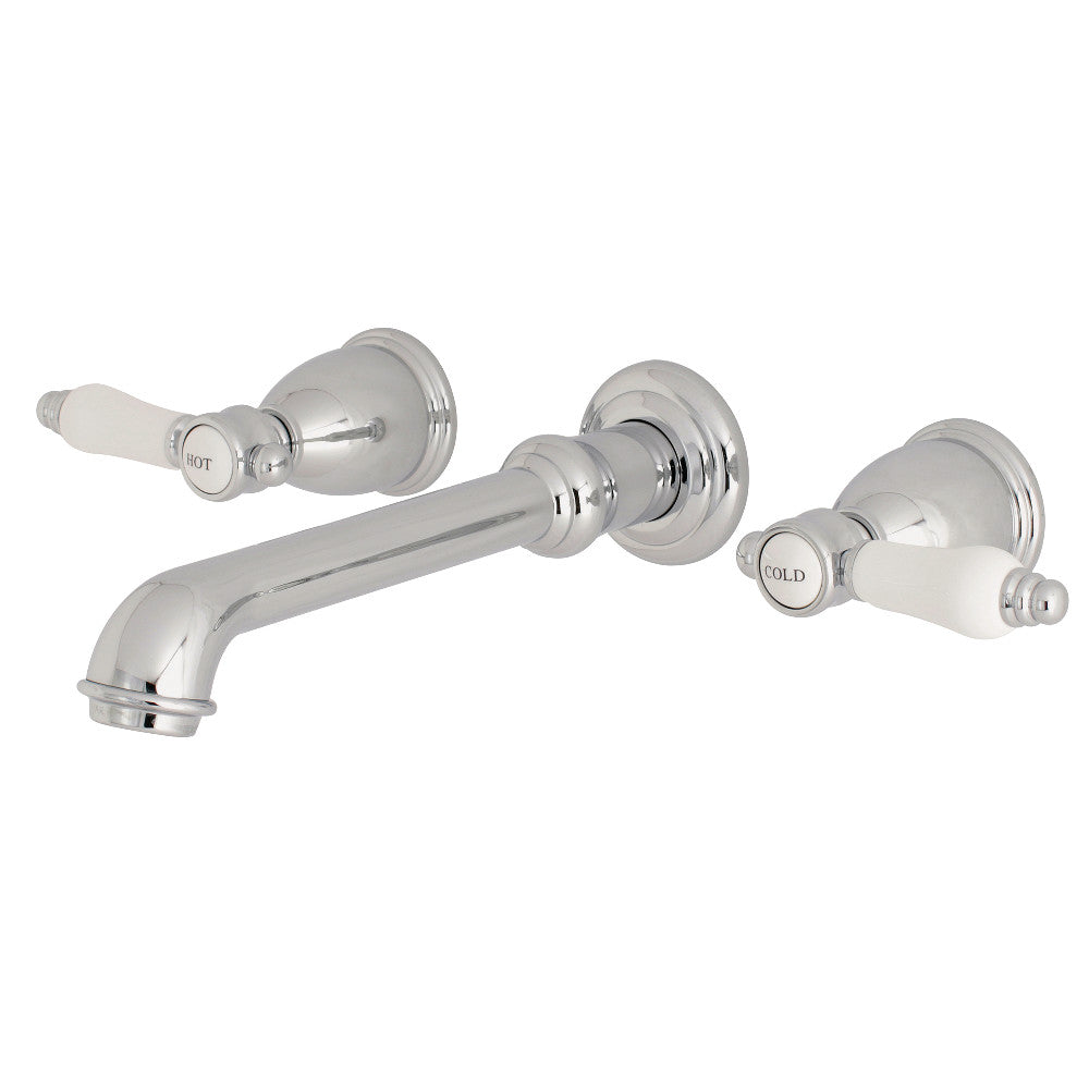 Kingston Brass KS7121BPL Wall Mount Bathroom Faucet, Polished Chrome - BNGBath