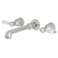 Thumbnail for Kingston Brass KS7121BPL Wall Mount Bathroom Faucet, Polished Chrome - BNGBath