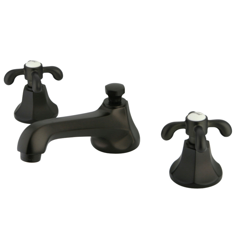 Kingston Brass KS4465TX 8 in. Widespread Bathroom Faucet, Oil Rubbed Bronze - BNGBath