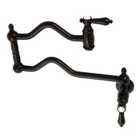 Thumbnail for Kingston Brass KS2105BAL Heirloom Wall Mount Pot Filler, Oil Rubbed Bronze - BNGBath