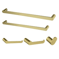 Thumbnail for Kingston Brass BAHK6112478BB Dessau 5-Piece Bathroom Accessory Set, Brushed Brass - BNGBath