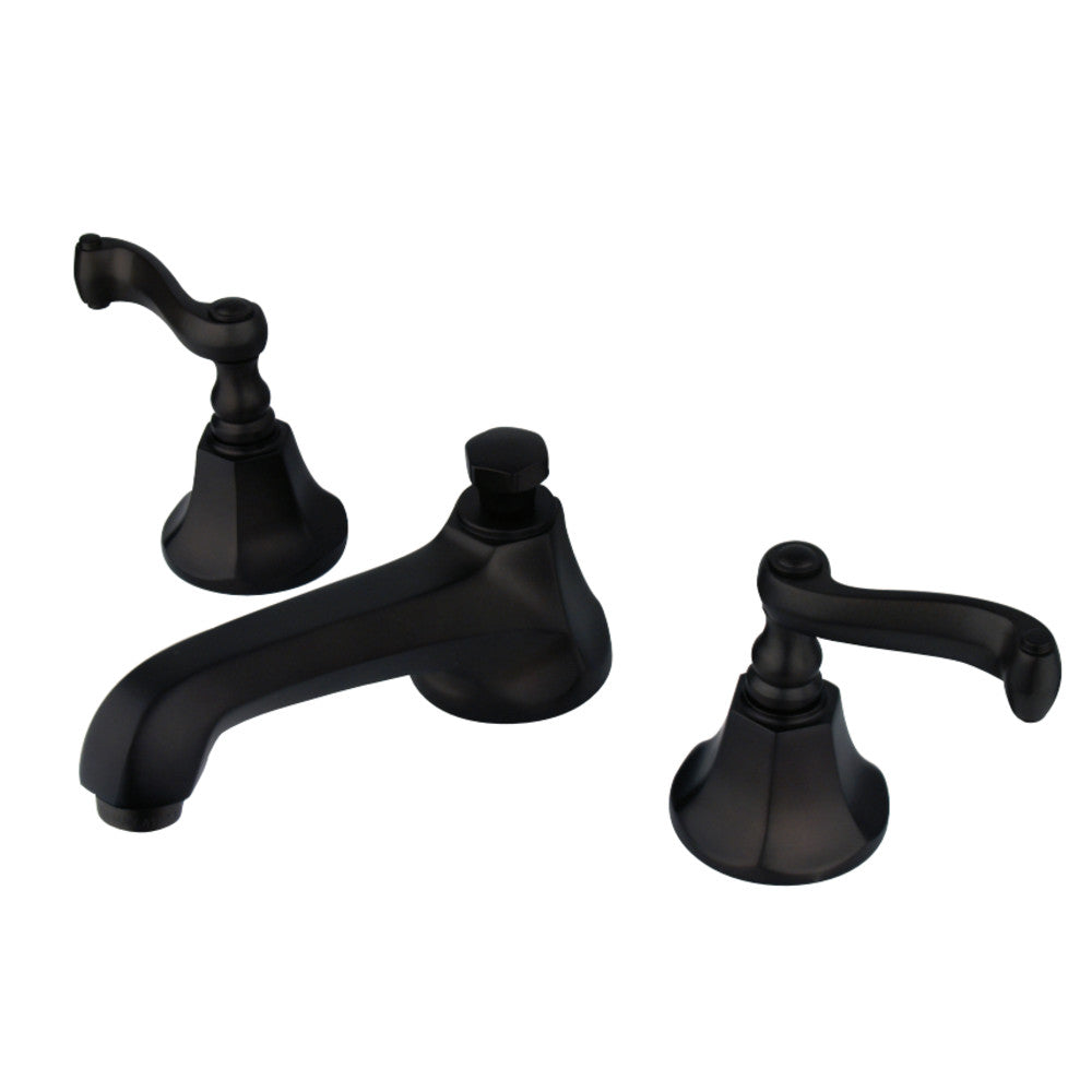 Kingston Brass KS4465FL 8 in. Widespread Bathroom Faucet, Oil Rubbed Bronze - BNGBath