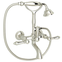 Thumbnail for ROHL Exposed Wall Mount Tub Filler with Handshower - BNGBath