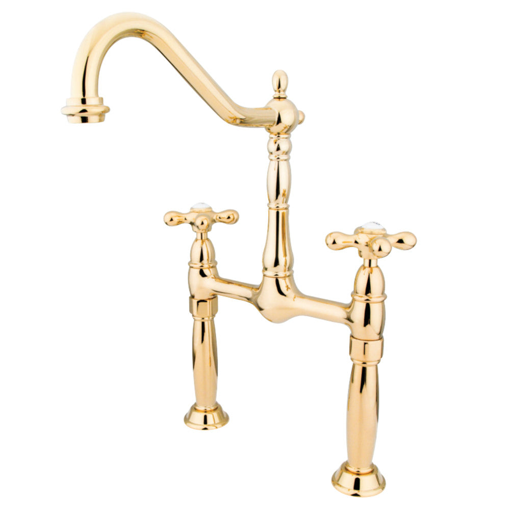 Kingston Brass KS1072AX Vessel Sink Faucet, Polished Brass - BNGBath