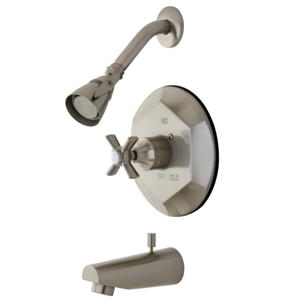 Kingston Brass KB4638ZX Tub/Shower Faucet, Brushed Nickel - BNGBath