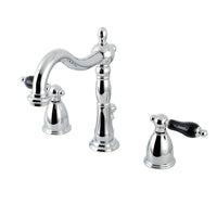 Thumbnail for Kingston Brass KB1971PKL Duchess Widespread Bathroom Faucet with Plastic Pop-Up, Polished Chrome - BNGBath