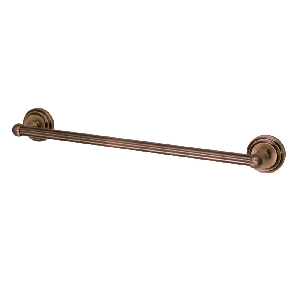 Kingston Brass BA2712AB Milano 18" Towel Bar, Antique Brass - BNGBath