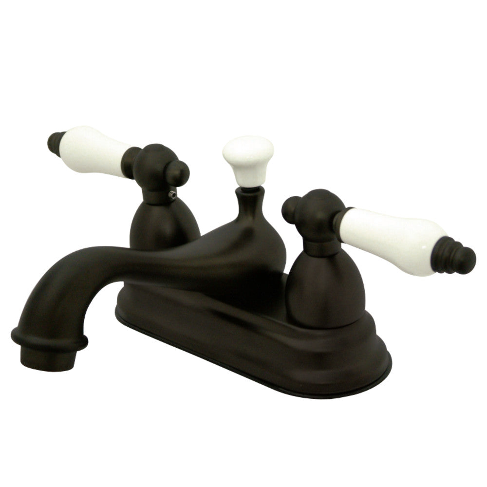 Kingston Brass KS3605PL 4 in. Centerset Bathroom Faucet, Oil Rubbed Bronze - BNGBath