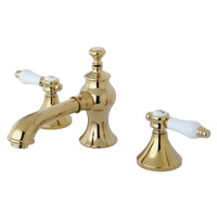 Thumbnail for Kingston Brass KC7062BPL 8 in. Widespread Bathroom Faucet, Polished Brass - BNGBath