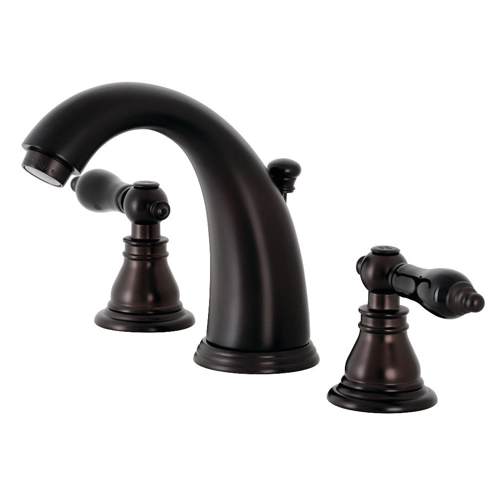 Kingston Brass KB985AKL Duchess Widespread Bathroom Faucet with Plastic Pop-Up, Oil Rubbed Bronze - BNGBath