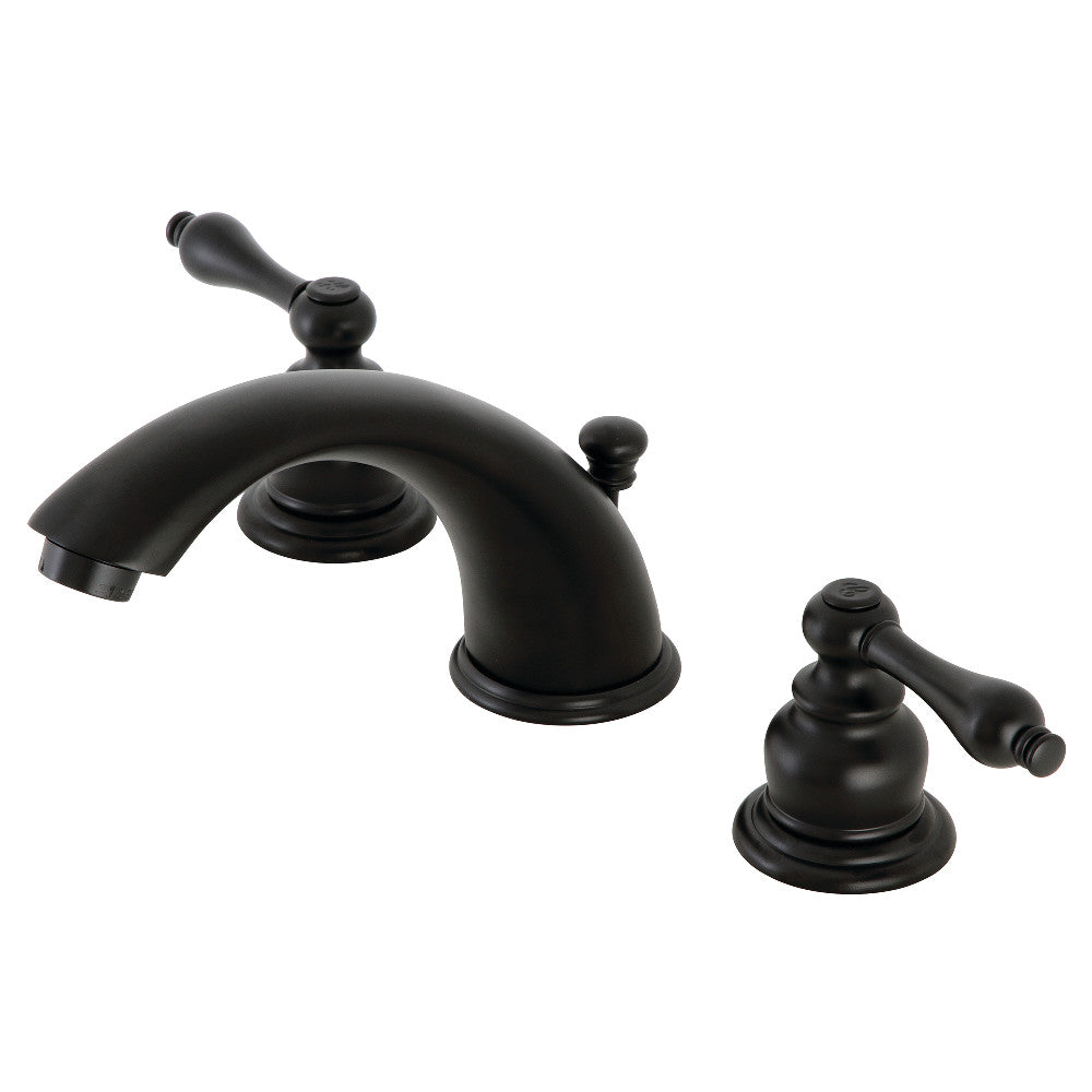 Kingston Brass KB970AL Victorian Widespread Bathroom Faucet, Matte Black - BNGBath