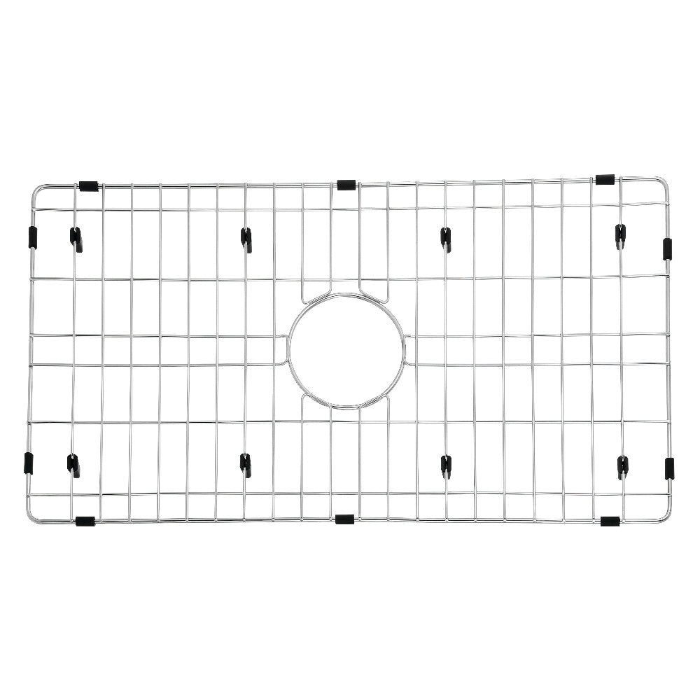 Gourmetier GKFAWR3018 Arcticstone 26"X14" Kitchen Sink Grid, Brushed - BNGBath