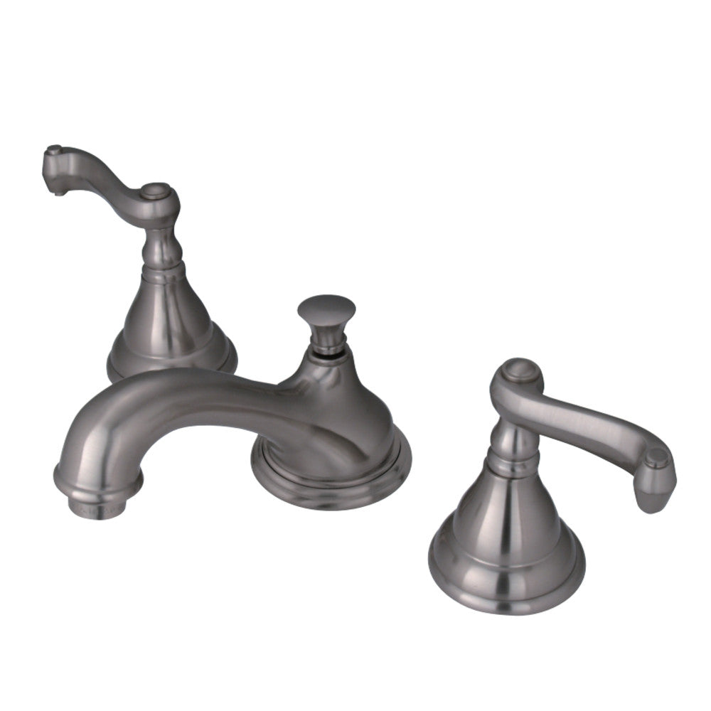 Kingston Brass KS5568FL 8 in. Widespread Bathroom Faucet, Brushed Nickel - BNGBath