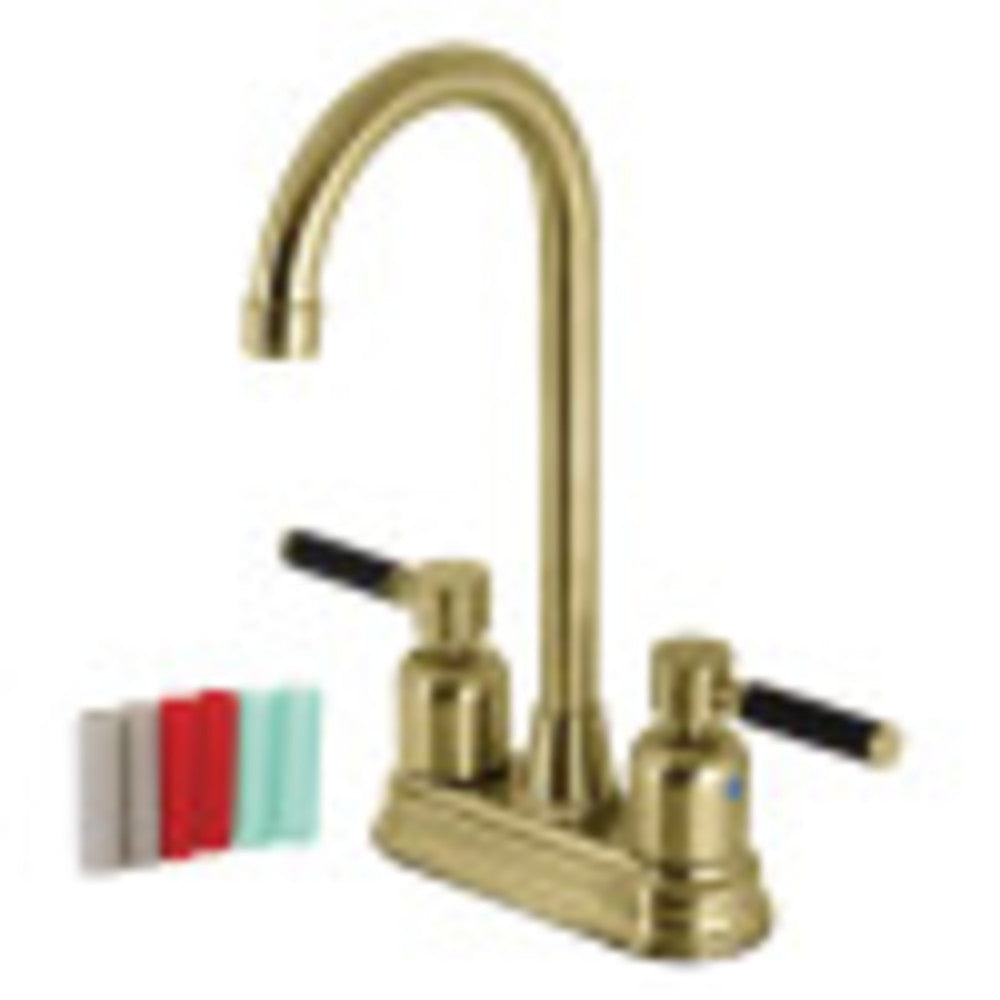 Kingston Brass KB8497DKL Kaiser Bar Faucet, Brushed Brass - BNGBath