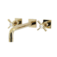 Thumbnail for Kingston Brass KS6022ZX Millennium Wall Mount Tub Faucet, Polished Brass - BNGBath