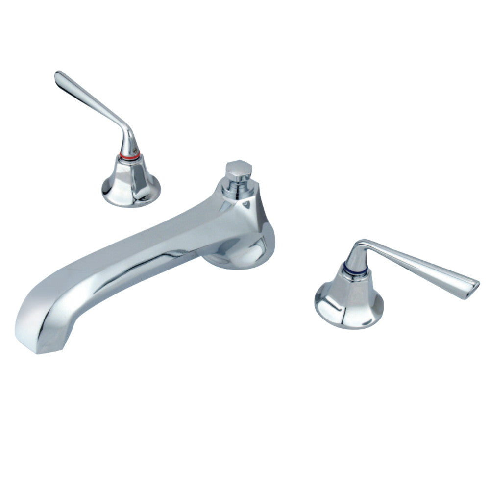 Kingston Brass KS4301ZL Silver Sage Roman Tub Faucet, Polished Chrome - BNGBath