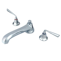 Thumbnail for Kingston Brass KS4301ZL Silver Sage Roman Tub Faucet, Polished Chrome - BNGBath