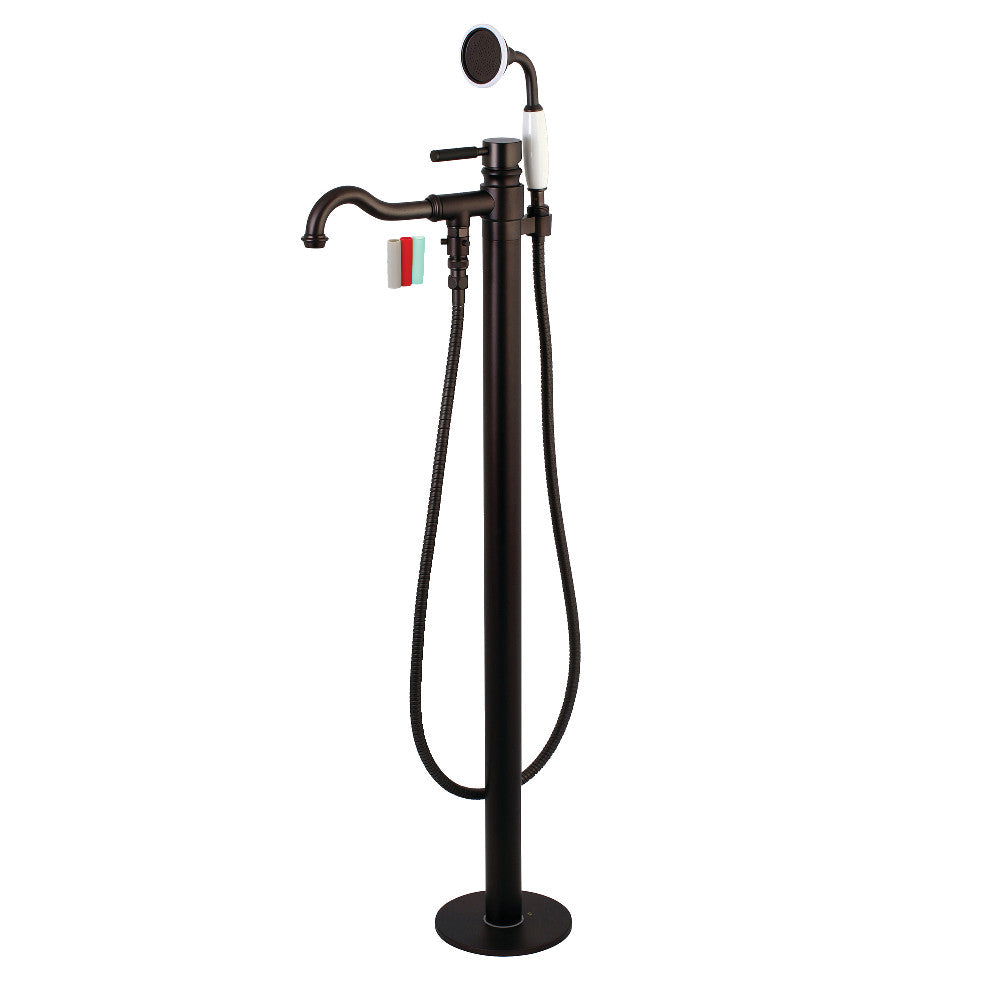 Kingston Brass KS7135DKL Kaiser Freestanding Tub Faucet with Hand Shower, Oil Rubbed Bronze - BNGBath