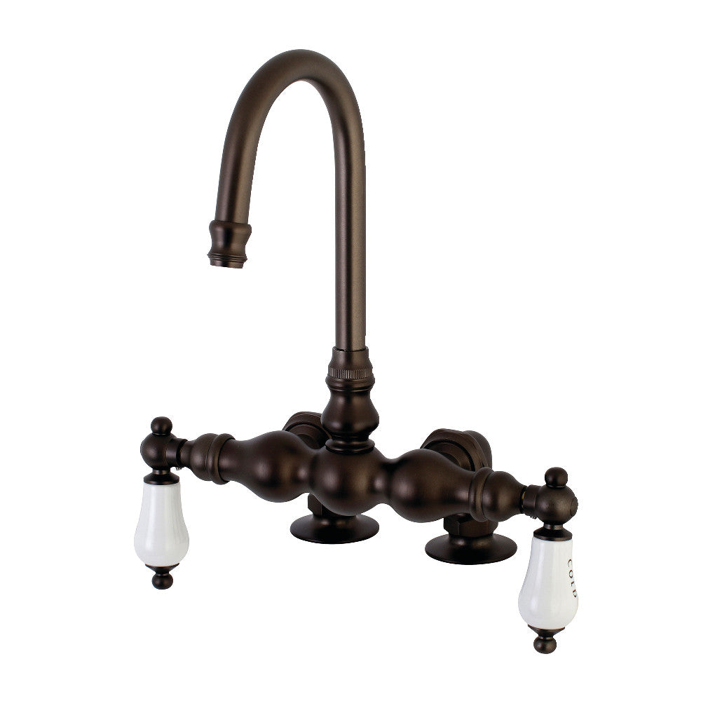 Kingston Brass AE95T5 Auqa Vintage 3-3/8-Inch Deck Mount Tub Faucet, Oil Rubbed Bronze - BNGBath