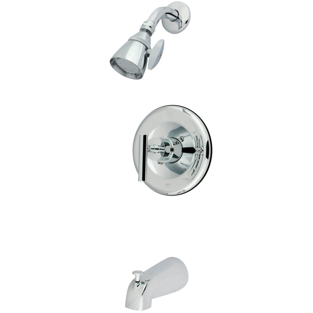 Kingston Brass KB6631CML Manhattan Single-Handle Tub and Shower Faucet, Polished Chrome - BNGBath