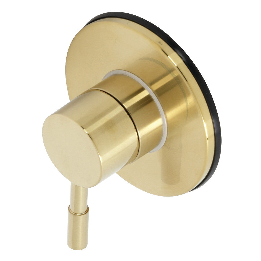 Kingston Brass KS3037DL Concord 3-Way Diverter Valve with Trim Kit, Brushed Brass - BNGBath