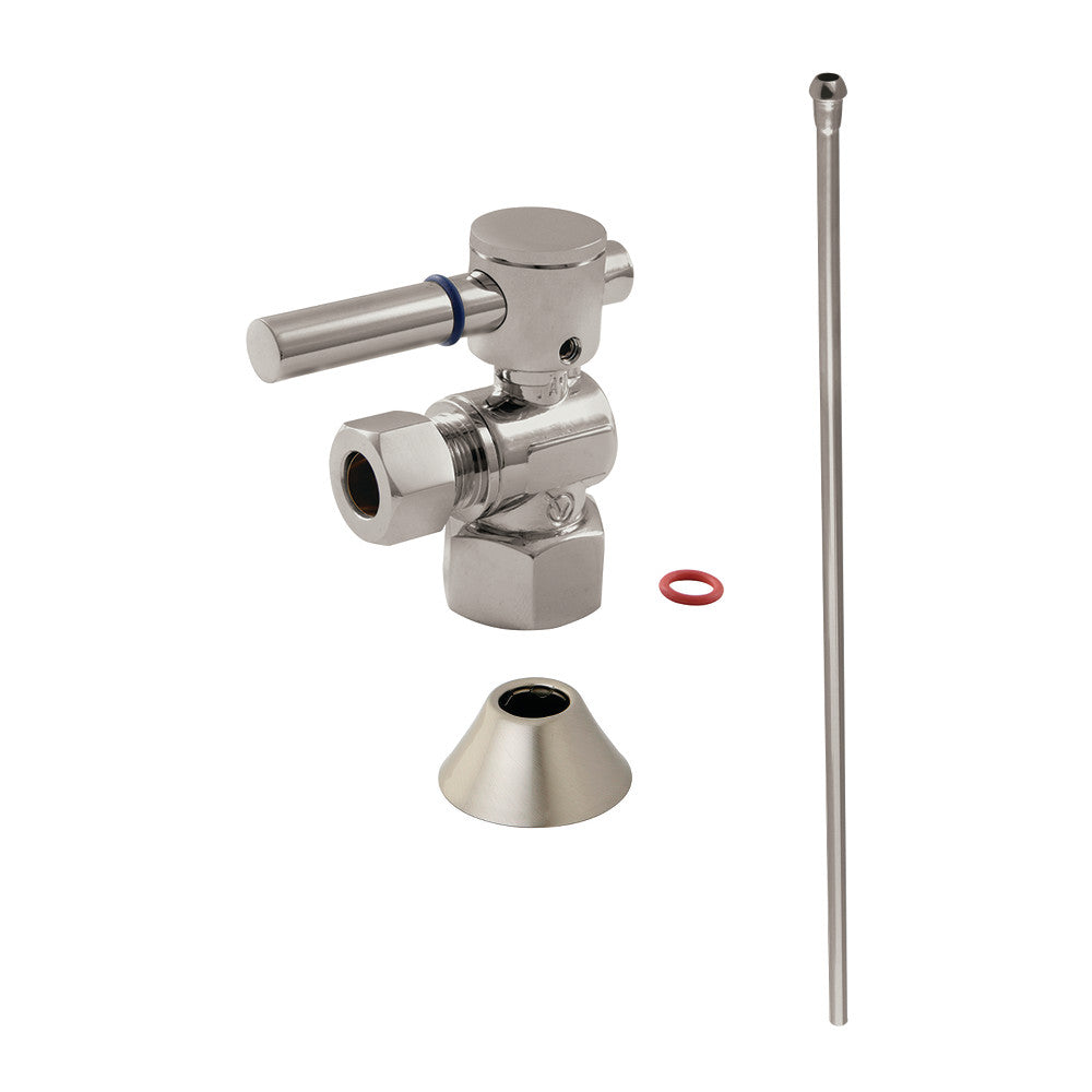 Kingston Brass CC43108DLTKB30 Modern Plumbing Toilet Trim Kit, Brushed Nickel - BNGBath