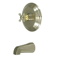 Thumbnail for Kingston Brass KB2639BXTO Tub Only, Brushed Nickel/Polished Brass - BNGBath